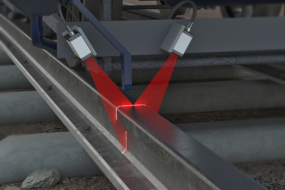 Laser scanner rail inspection