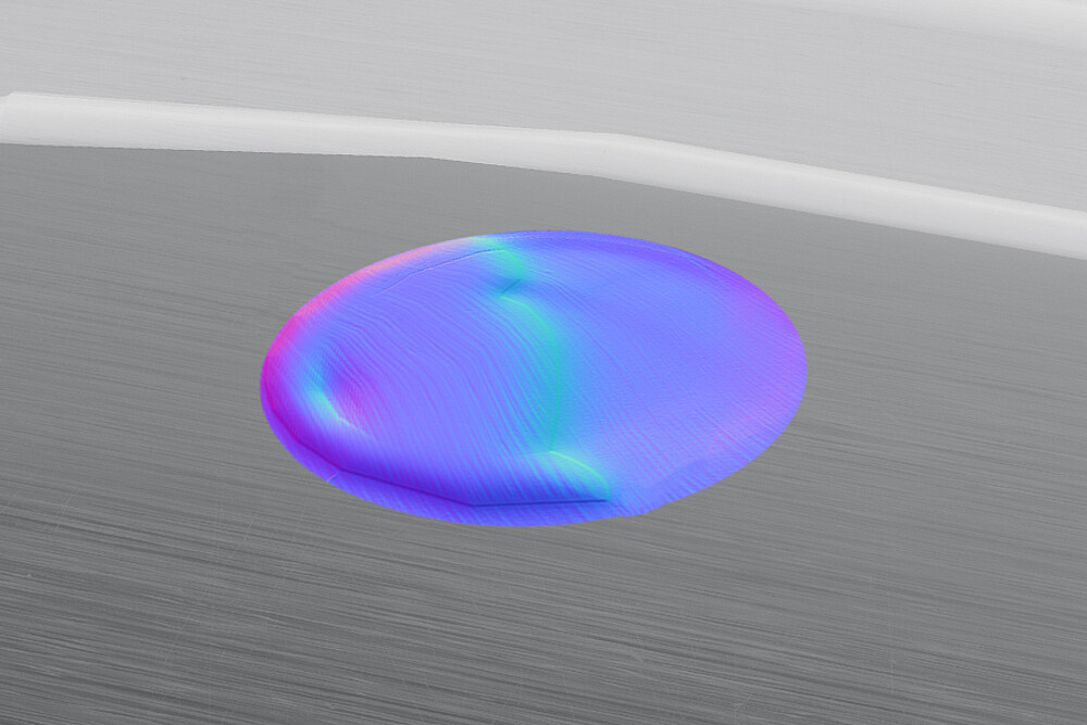 Measuring object with structures with high precision