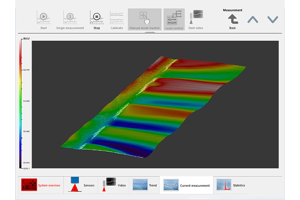Web interface thicknessGAUGE 3D