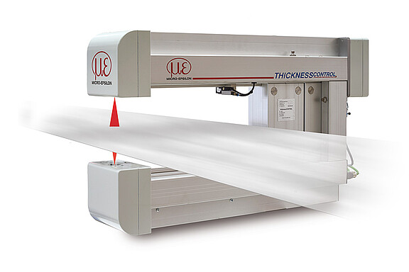 Thickness measurement of metal strips and sheets