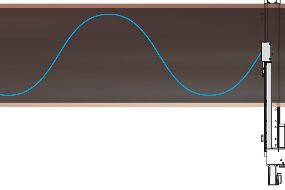 thicknessGAUGE for traversing thickness measurement