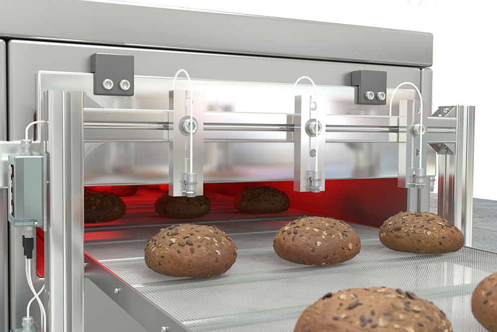Temperature measurement of baked goods