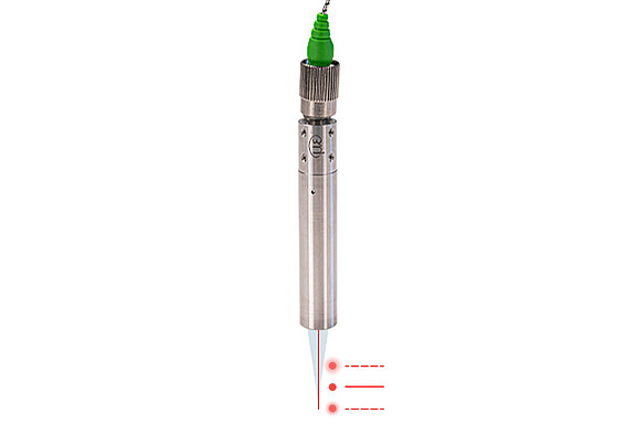 Visualization of the measurement position by pilot laser