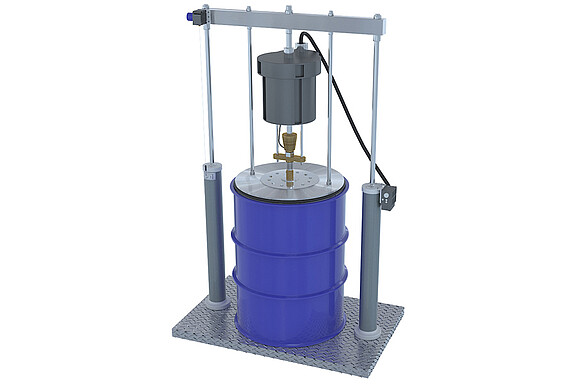 Level measurement barrel pump