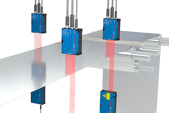 Web edge monitoring of battery film