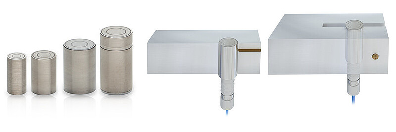 Cylindrical sensors with female connector