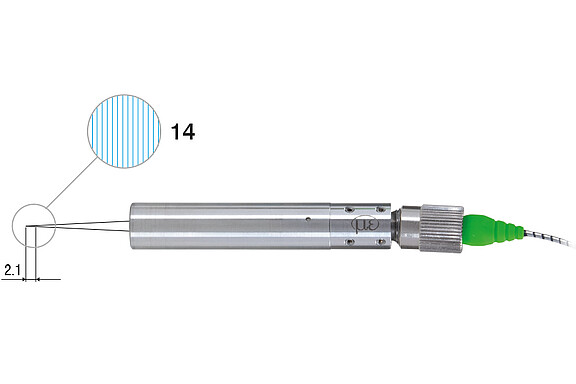 Multipeak distance measurement on transparent objects up to 14 distance values simultaneously