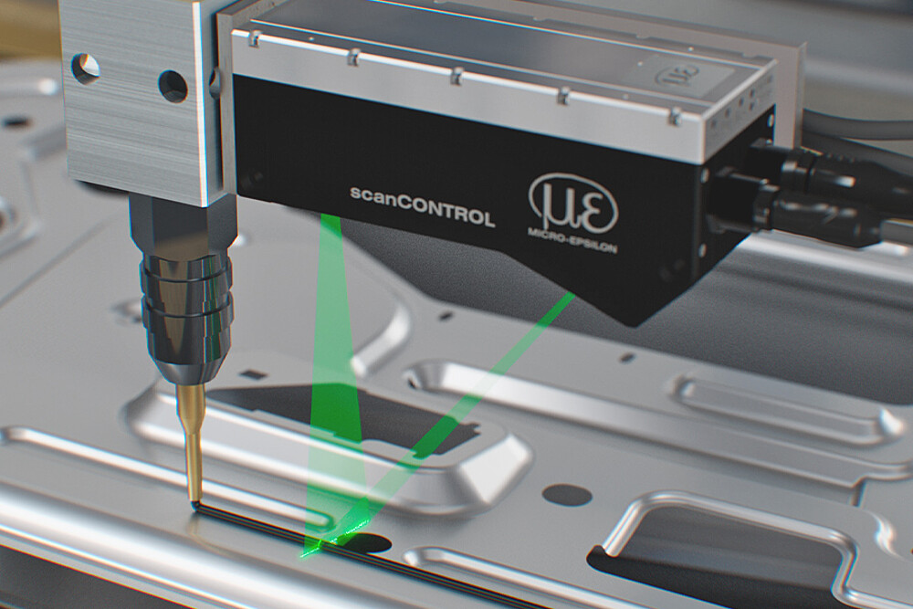 Laser scanner adhesive bead