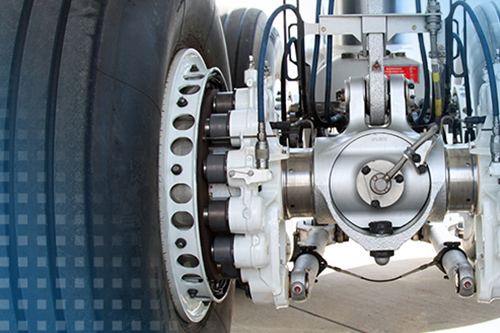 Temperature measurement of brakes on aircraft