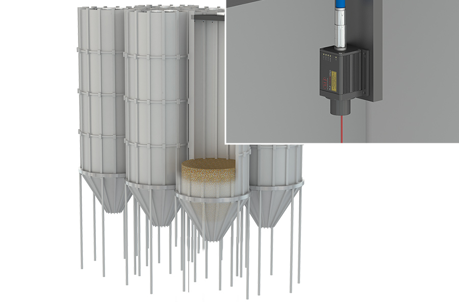 Filling level measurement in silos