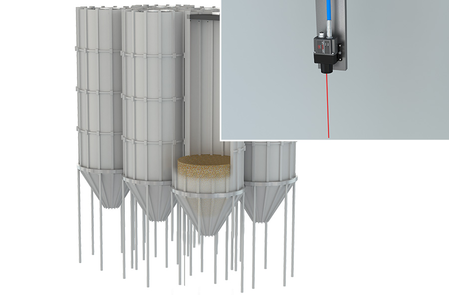 Filling level measurement in silos